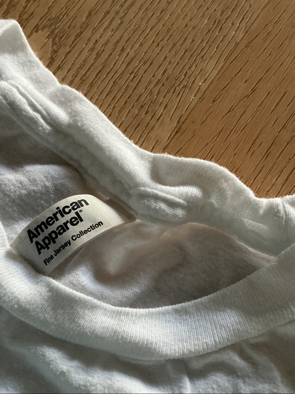 American Apparel White Crewneck Tee size small tumblr